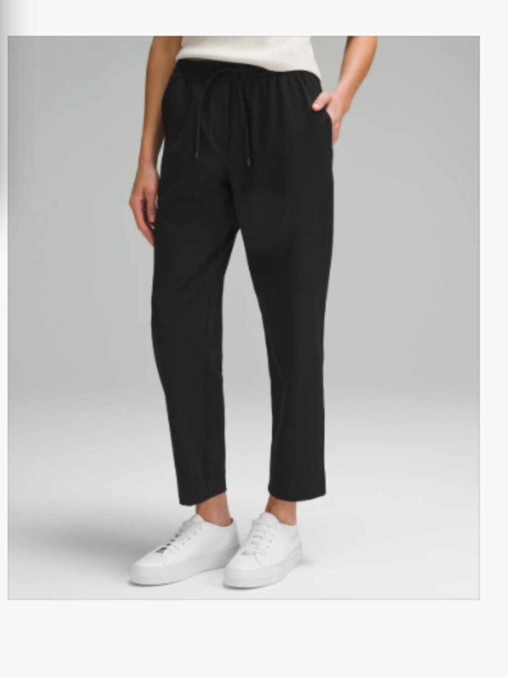 LULULEMON - Tapered-Leg Mid-Rise 7/8 Pant *Luxtreme - Black, SIZE: XL